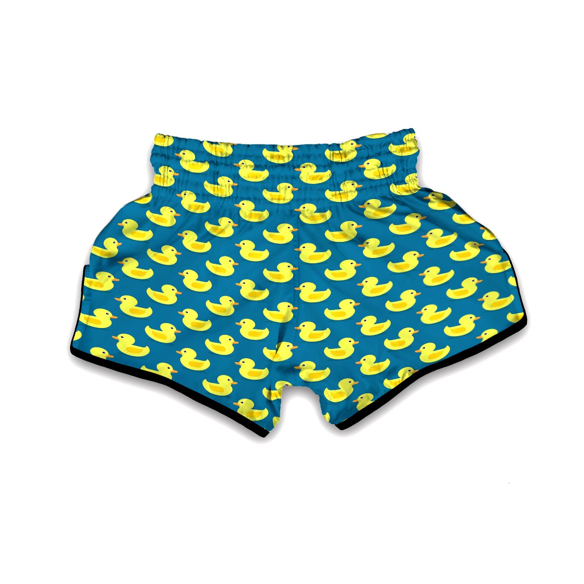 Rubber Duck Pattern Print Muay Thai Boxing Shorts-grizzshop