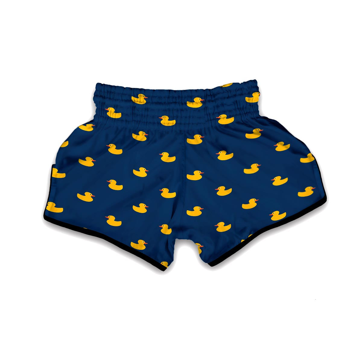 Rubber Duck Polka Dot Pattern Print Muay Thai Boxing Shorts-grizzshop