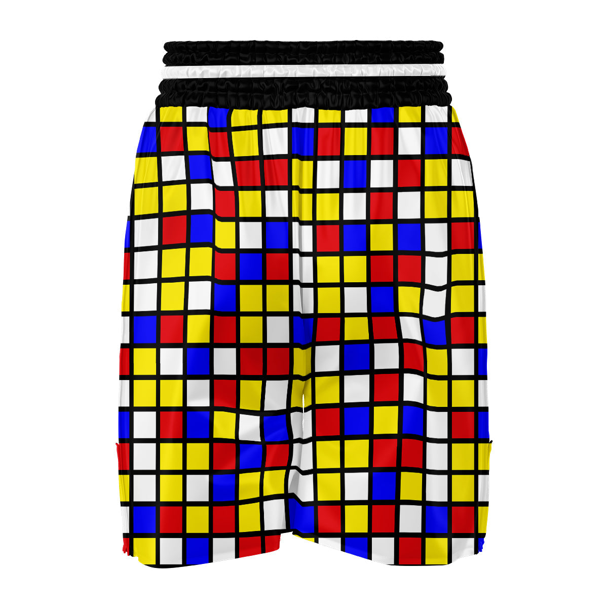Rubik Table Print Pattern Boxing Shorts-grizzshop