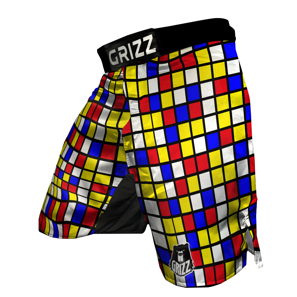 Rubik Table Print Pattern MMA Shorts-grizzshop
