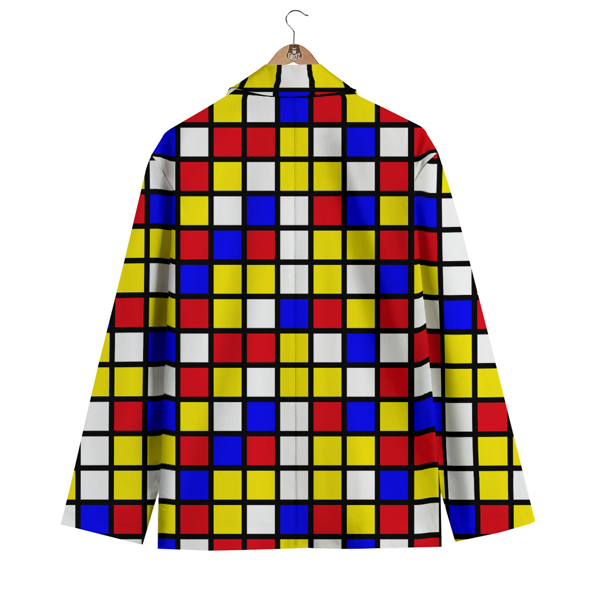 Rubik Table Print Pattern Men's Blazer-grizzshop