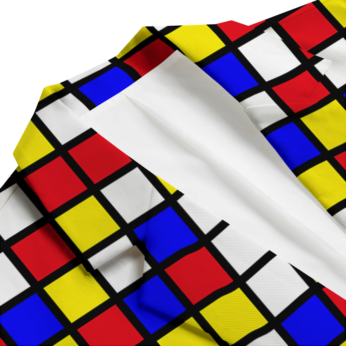 Rubik Table Print Pattern Men's Blazer-grizzshop