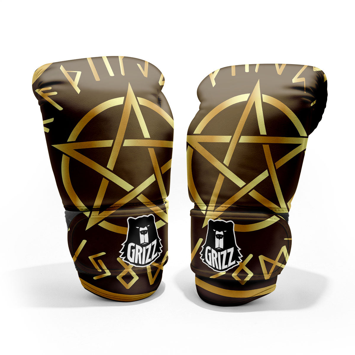Runes Pentagram Viking Nordic Print Pro Boxing Glove