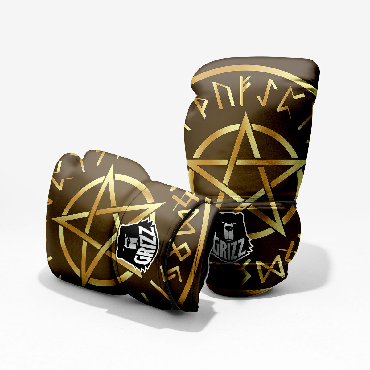 Runes Pentagram Viking Nordic Print Pro Boxing Glove
