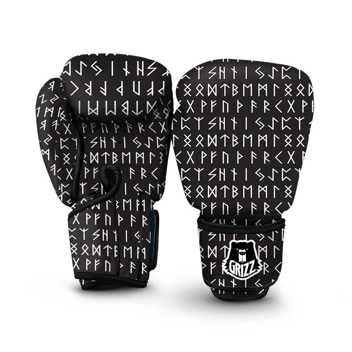 Runic Alphabet Boxing Gloves-grizzshop