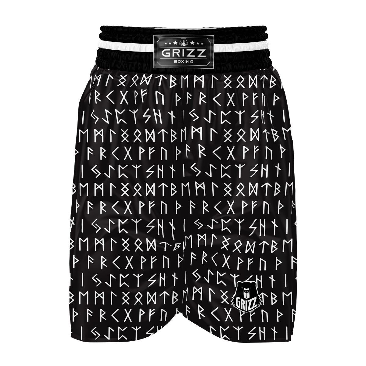 Runic Alphabet Boxing Shorts-grizzshop