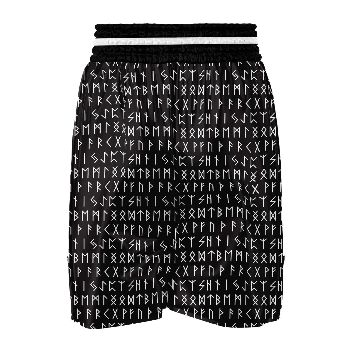 Runic Alphabet Viking Print Boxing Shorts-grizzshop