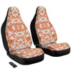 Rusty Tie Dye Orange Watercolor Print Car Seat Covers-grizzshop