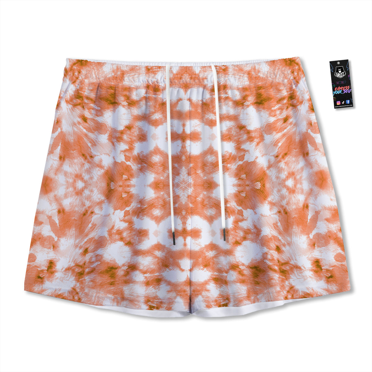 Spirit Owl Gold Print Mesh Shorts