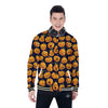 Sacry Halloween Pumpkins Print Pattern Baseball Jacket-grizzshop