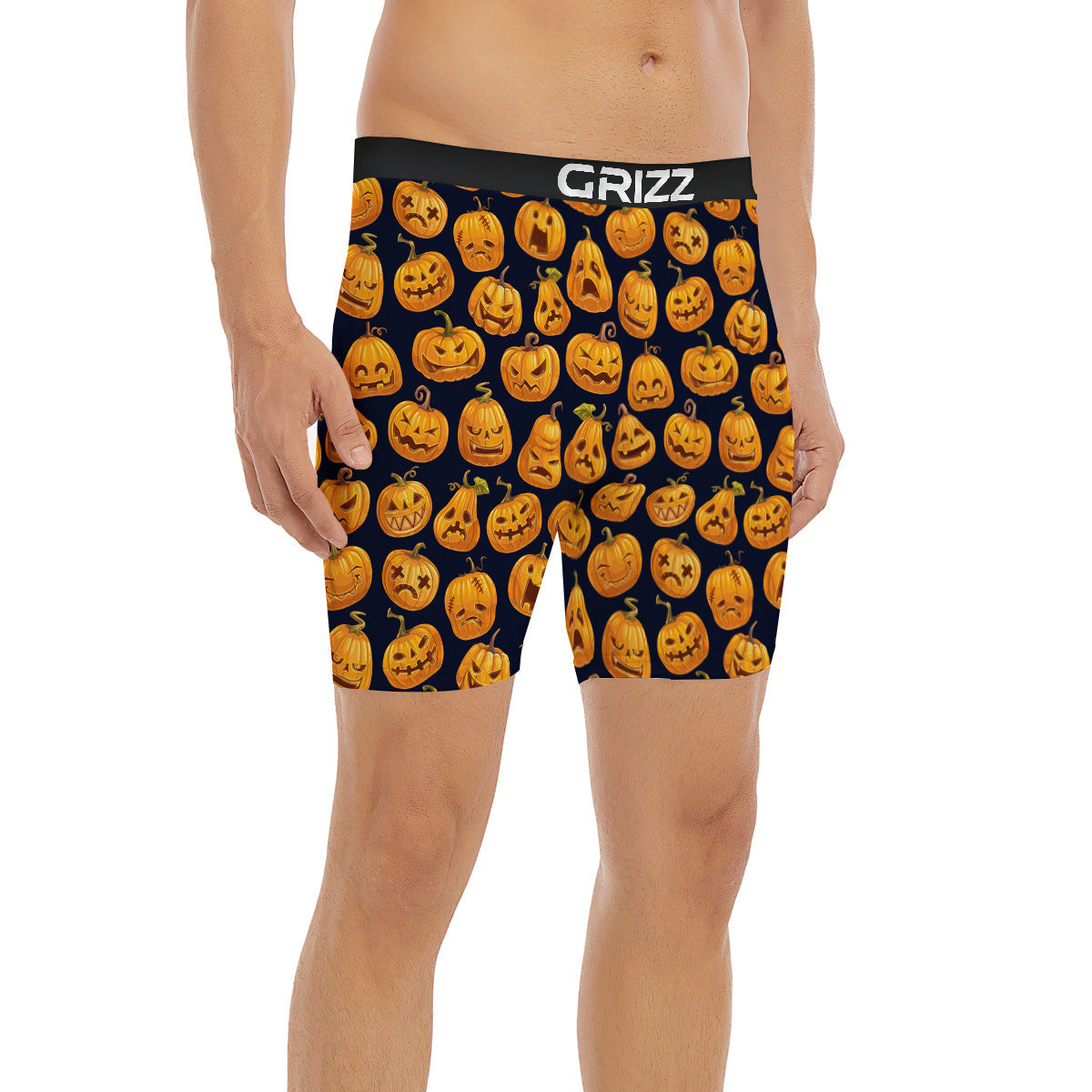 Sacry Halloween Pumpkins Print Pattern Boxer Briefs