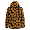 Sacry Halloween Pumpkins Print Pattern Down Jacket-grizzshop