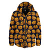 Sacry Halloween Pumpkins Print Pattern Down Jacket-grizzshop