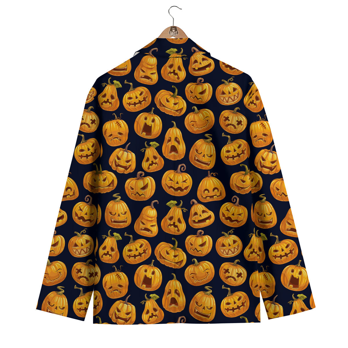 Sacry Halloween Pumpkins Print Pattern Men's Blazer-grizzshop