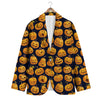 Sacry Halloween Pumpkins Print Pattern Men's Blazer-grizzshop