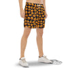 Sacry Halloween Pumpkins Print Pattern Men's Gym Shorts-grizzshop