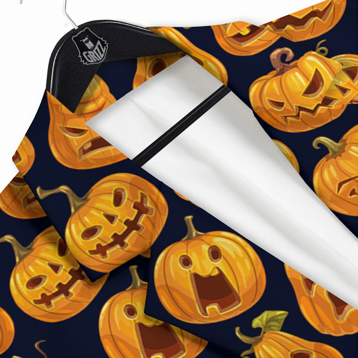 Sacry Halloween Pumpkins Print Pattern Men's Sport Coat