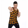 Sacry Halloween Pumpkins Print Pattern Men's Tank Top-grizzshop