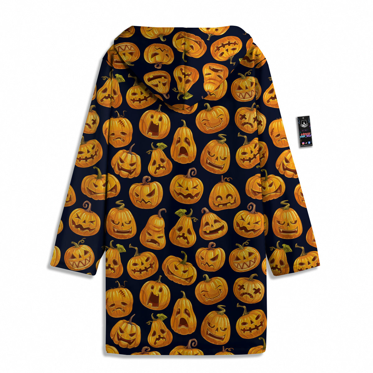 Sacry Halloween Pumpkins Print Pattern Men's Windbreaker Jacket