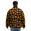 Sacry Halloween Pumpkins Print Pattern Puffer Jacket