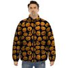 Sacry Halloween Pumpkins Print Pattern Puffer Jacket