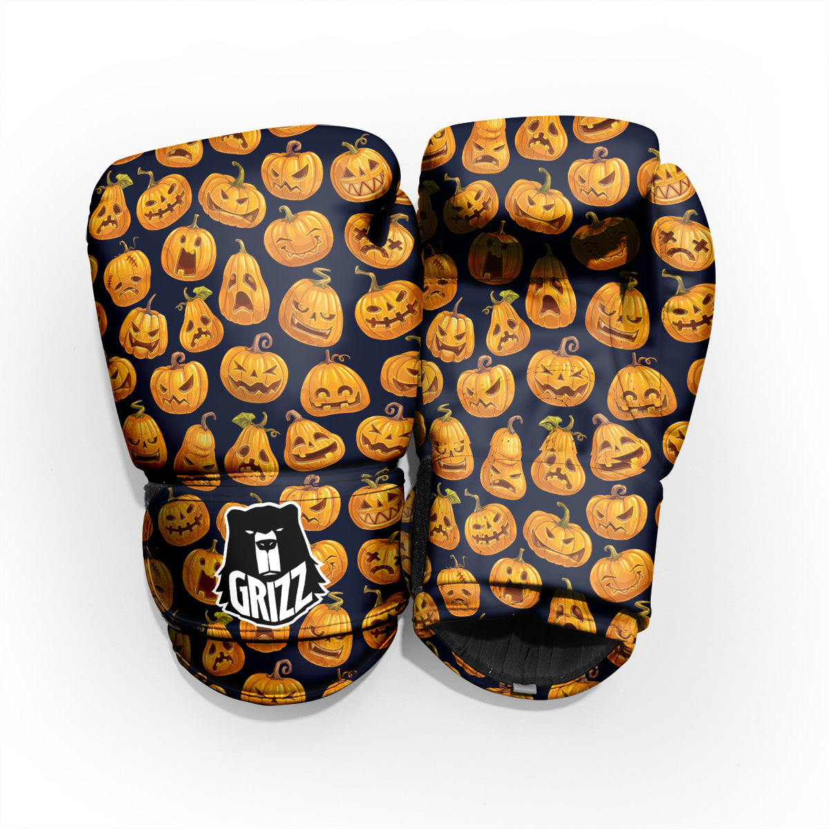 Sacry Halloween Pumpkins Print Pattern Pro Boxing Glove