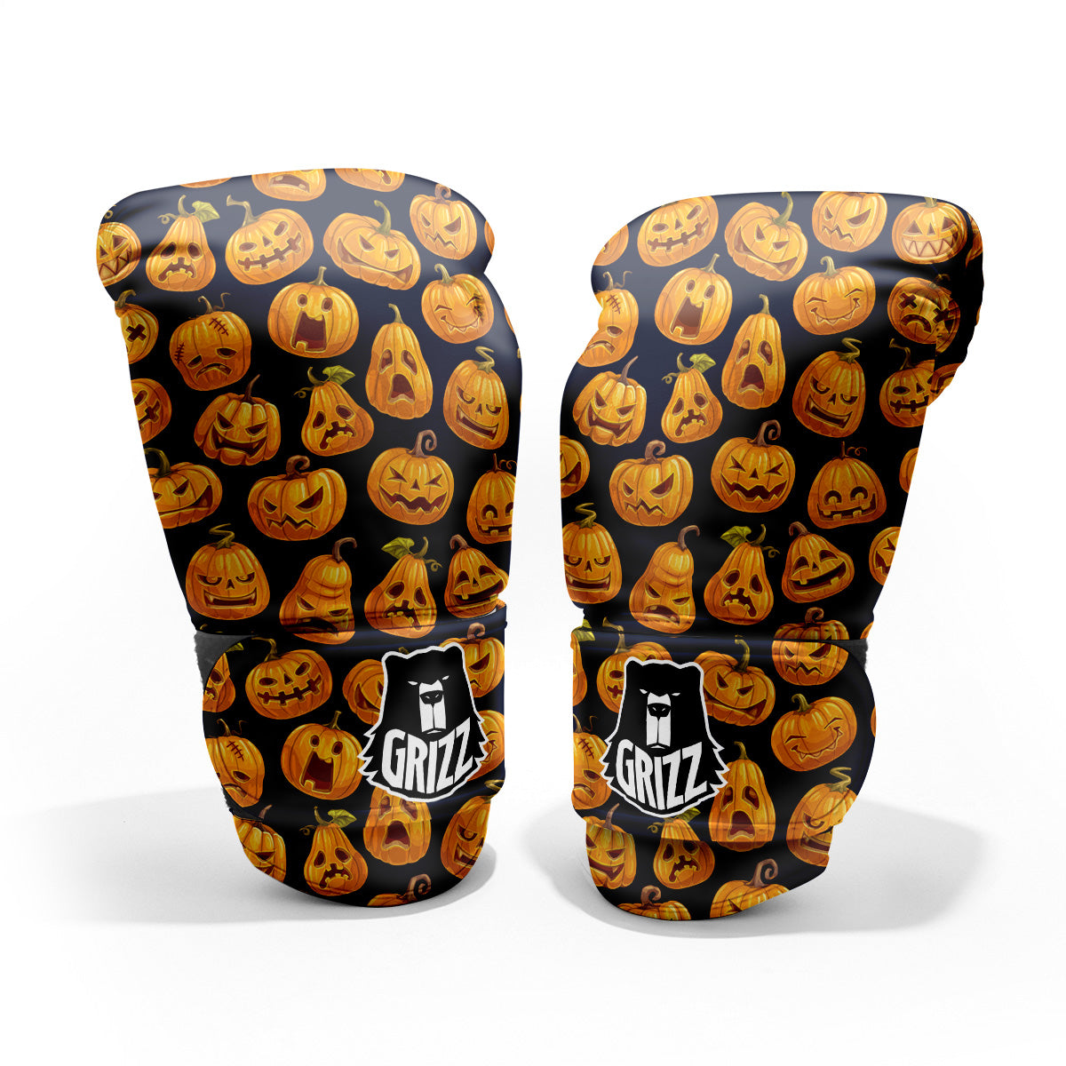 Sacry Halloween Pumpkins Print Pattern Pro Boxing Glove