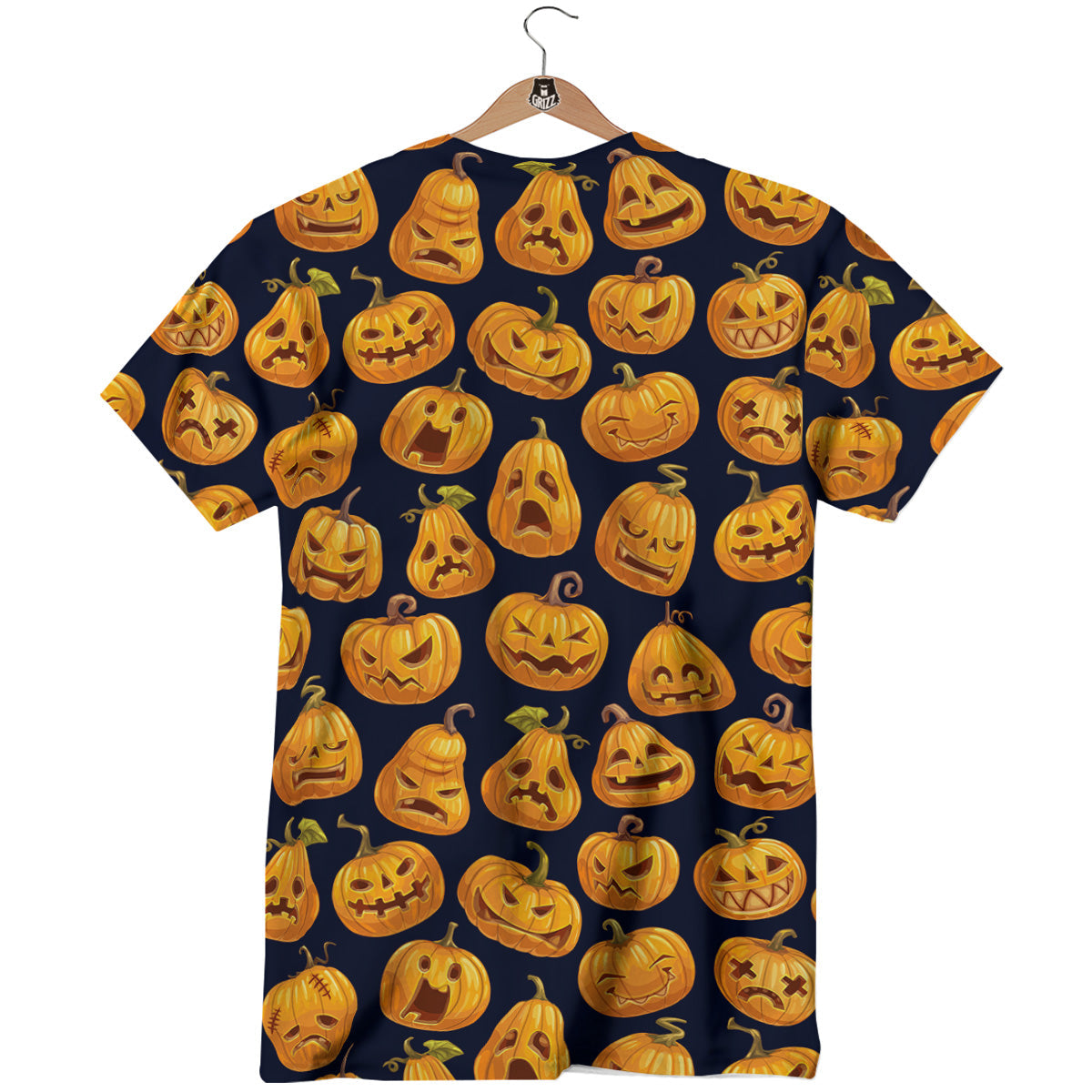 Sacry Halloween Pumpkins Print Pattern T-Shirt-grizzshop