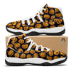 Sacry Halloween Pumpkins Print Pattern White Bball Shoes-grizzshop