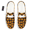 Sacry Halloween Pumpkins Print Pattern White Loafers-grizzshop