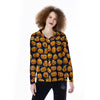 Sacry Halloween Pumpkins Print Pattern Women's Long Sleeve Shirts-grizzshop