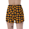 Sacry Halloween Pumpkins Print Pattern Women's Shorts-grizzshop