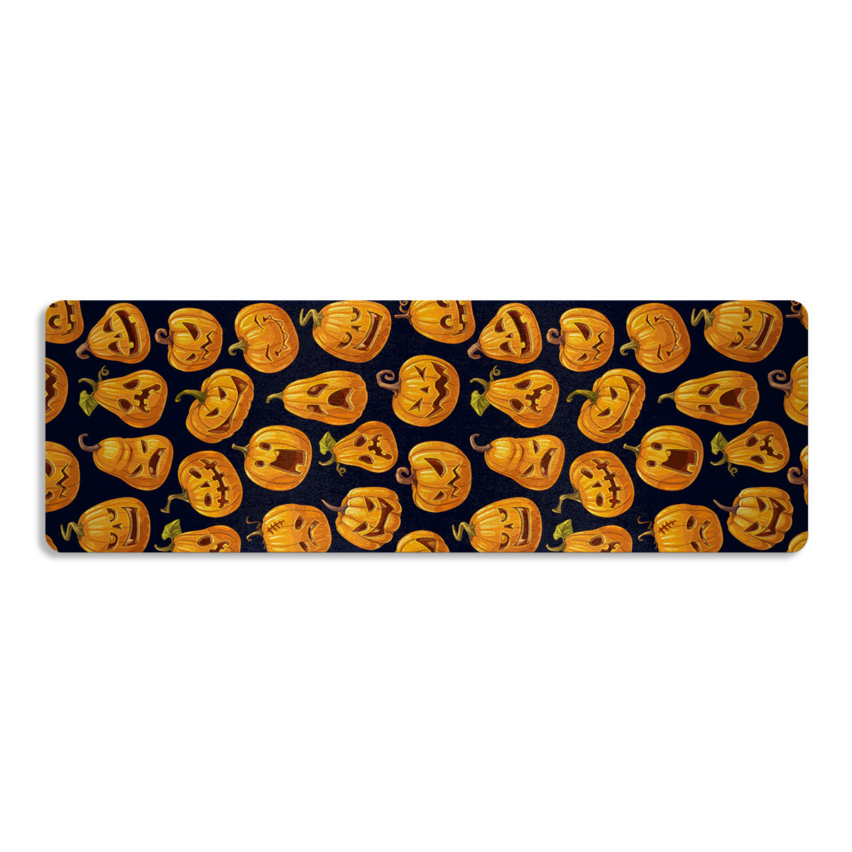 Sacry Halloween Pumpkins Print Pattern Thin Yoga Mat