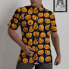 Sacry Halloween Pumpkins Print Pattern Untucked Shirts-grizzshop