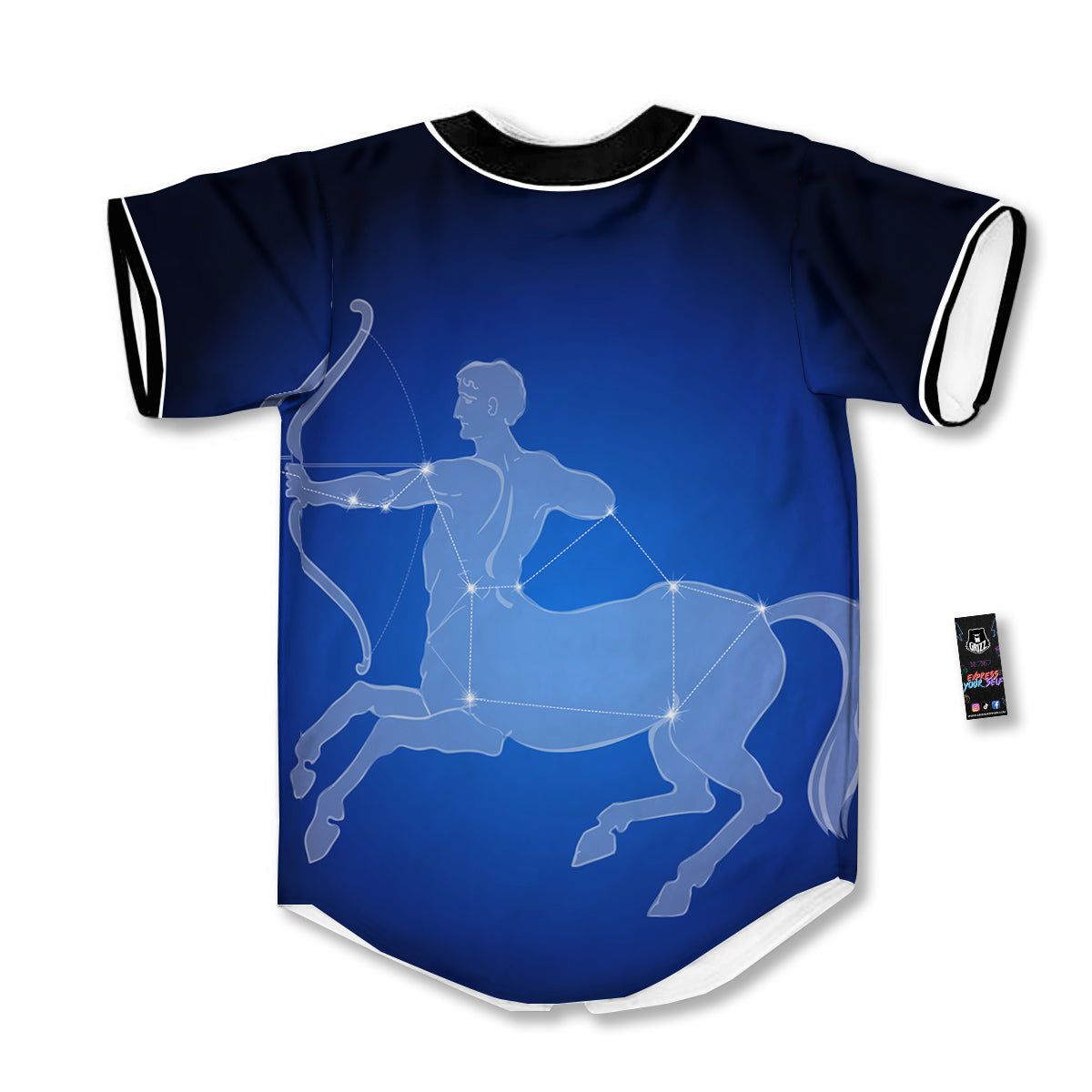 Sagittarius Constellation Print Baseball Jersey-grizzshop
