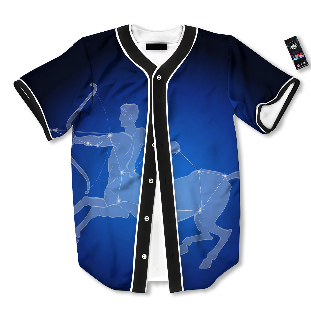 Sagittarius Constellation Print Baseball Jersey-grizzshop