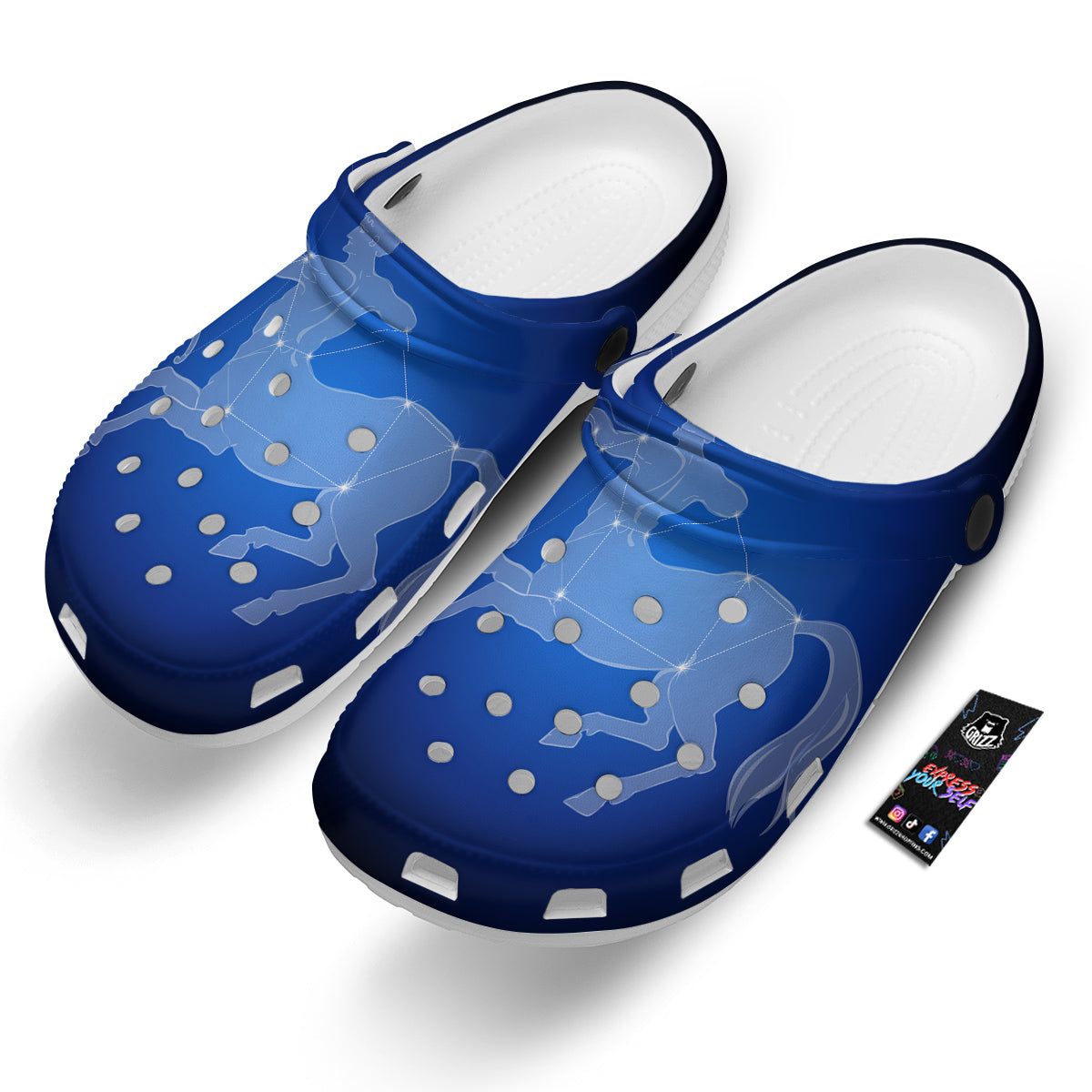 Sagittarius Constellation Print Clog-grizzshop