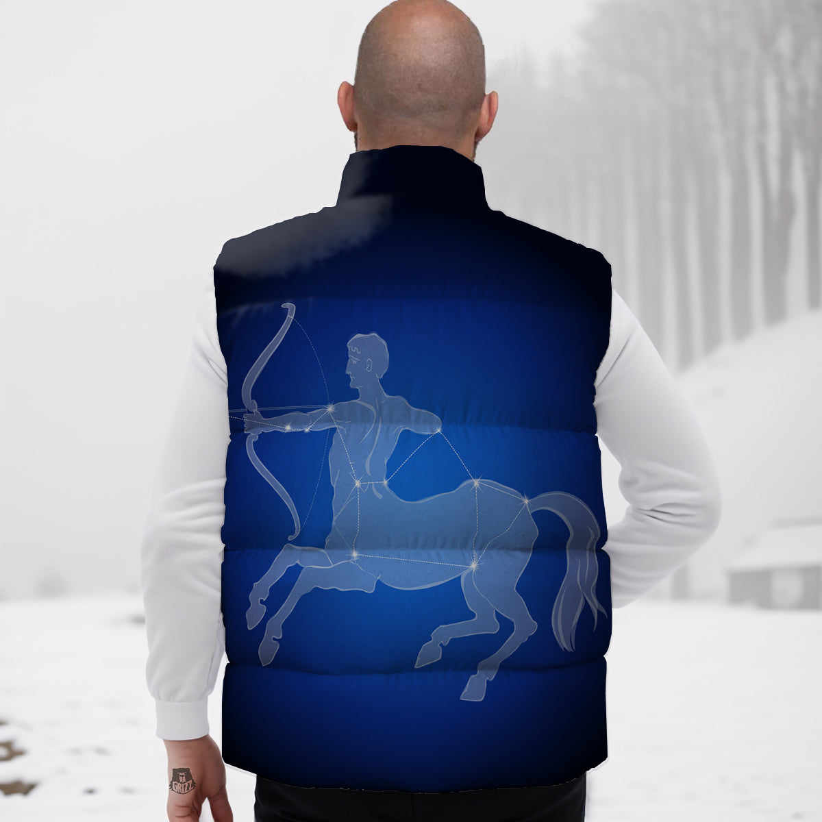 Sagittarius Constellation Print Down Vest