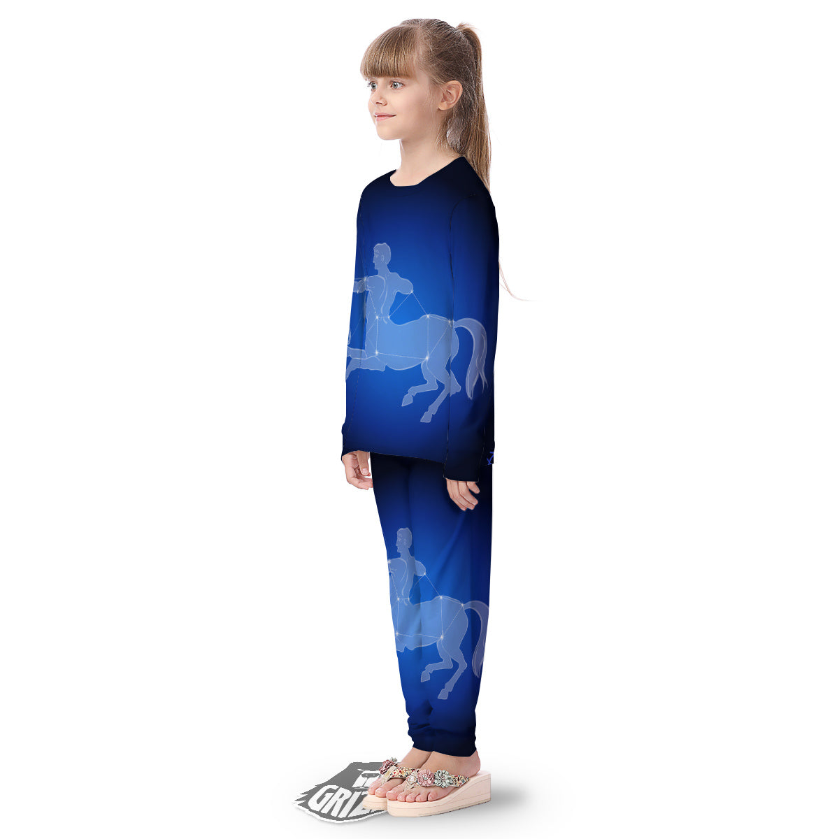 Sagittarius Constellation Print Kid's Pajamas-grizzshop