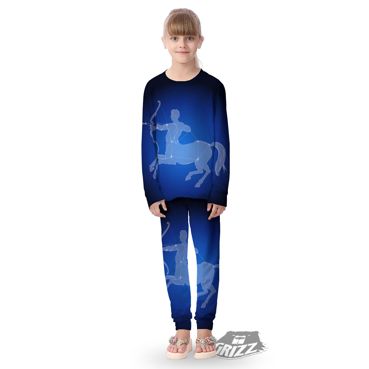 Sagittarius Constellation Print Kid's Pajamas-grizzshop