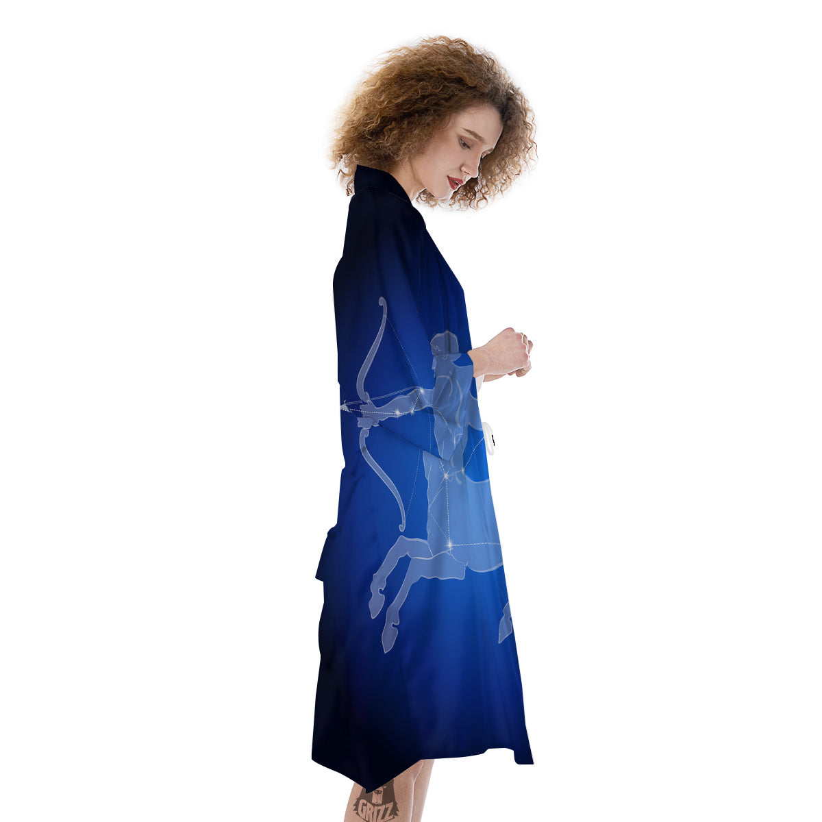 Sagittarius Constellation Print Kimono-grizzshop