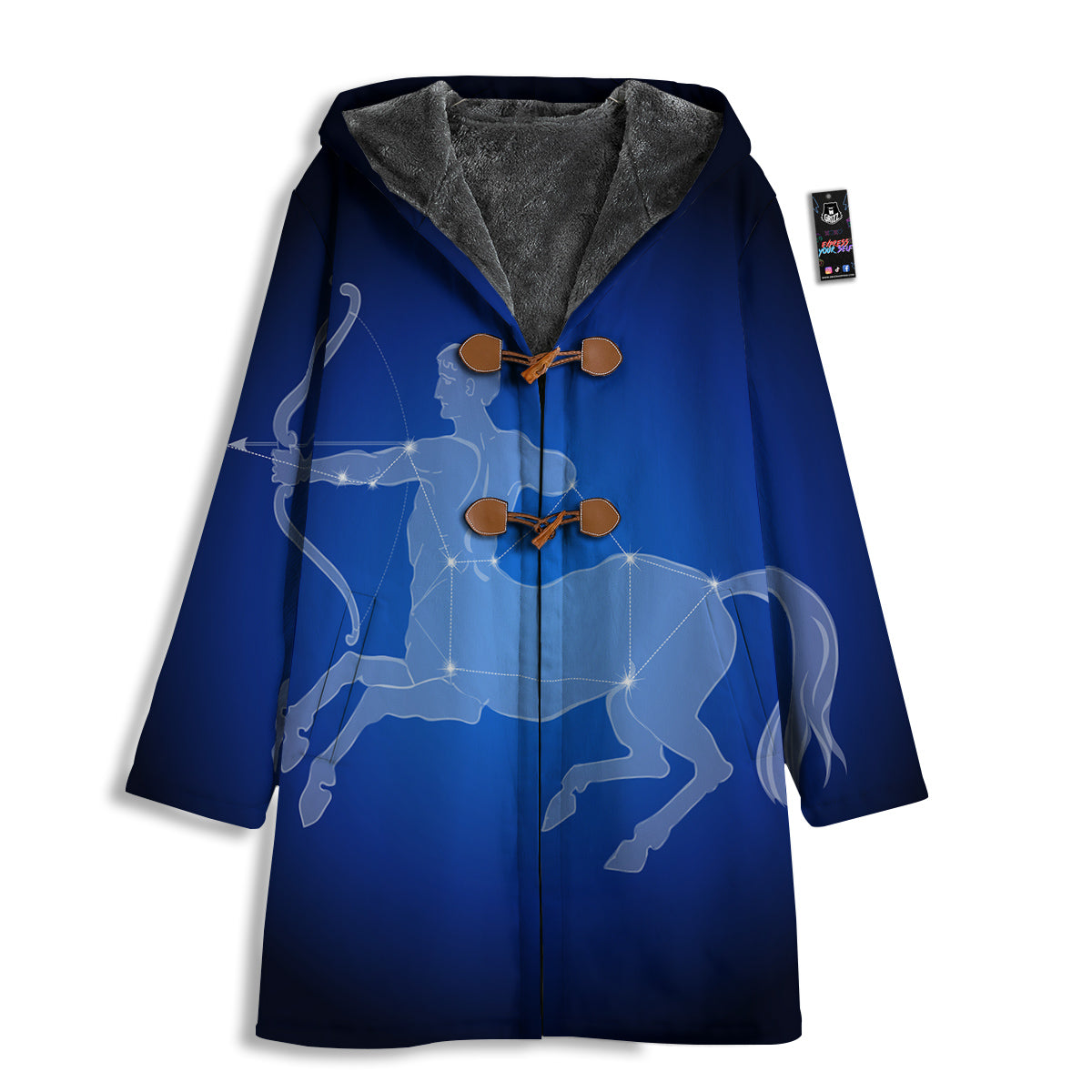 Sagittarius Constellation Print Men's Windbreaker Jacket-grizzshop