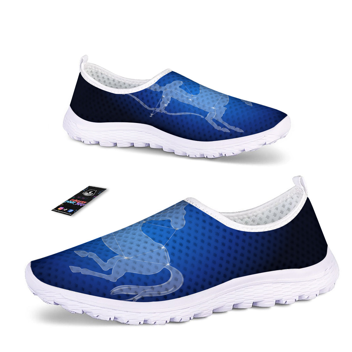 Sagittarius Constellation Print Nurse Shoes-grizzshop