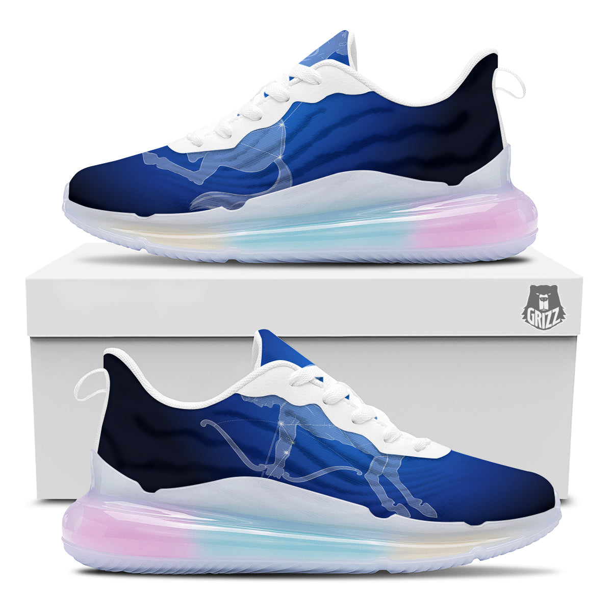 Sagittarius Constellation Print Running Sneakers-grizzshop