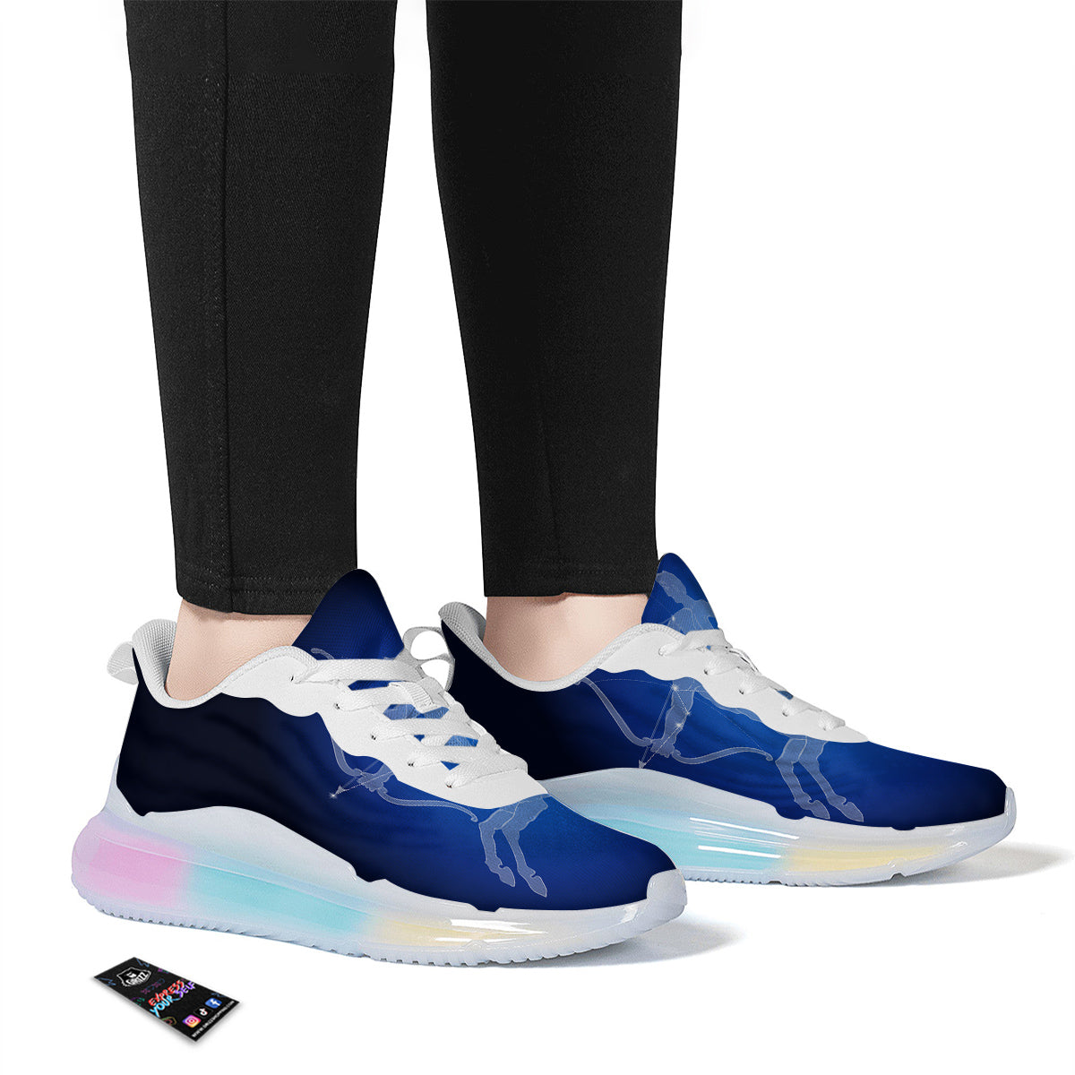 Sagittarius Constellation Print Running Sneakers-grizzshop