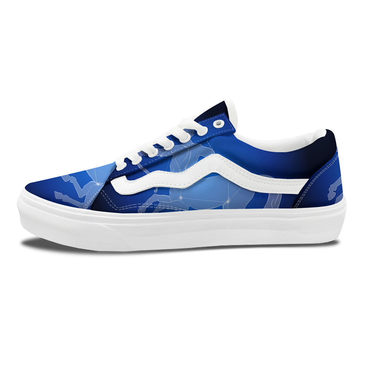 Sagittarius Constellation Print Skate Shoes-grizzshop