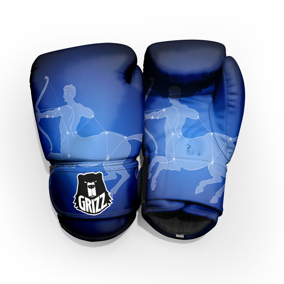 Sagittarius Constellation Print Pro Boxing Glove