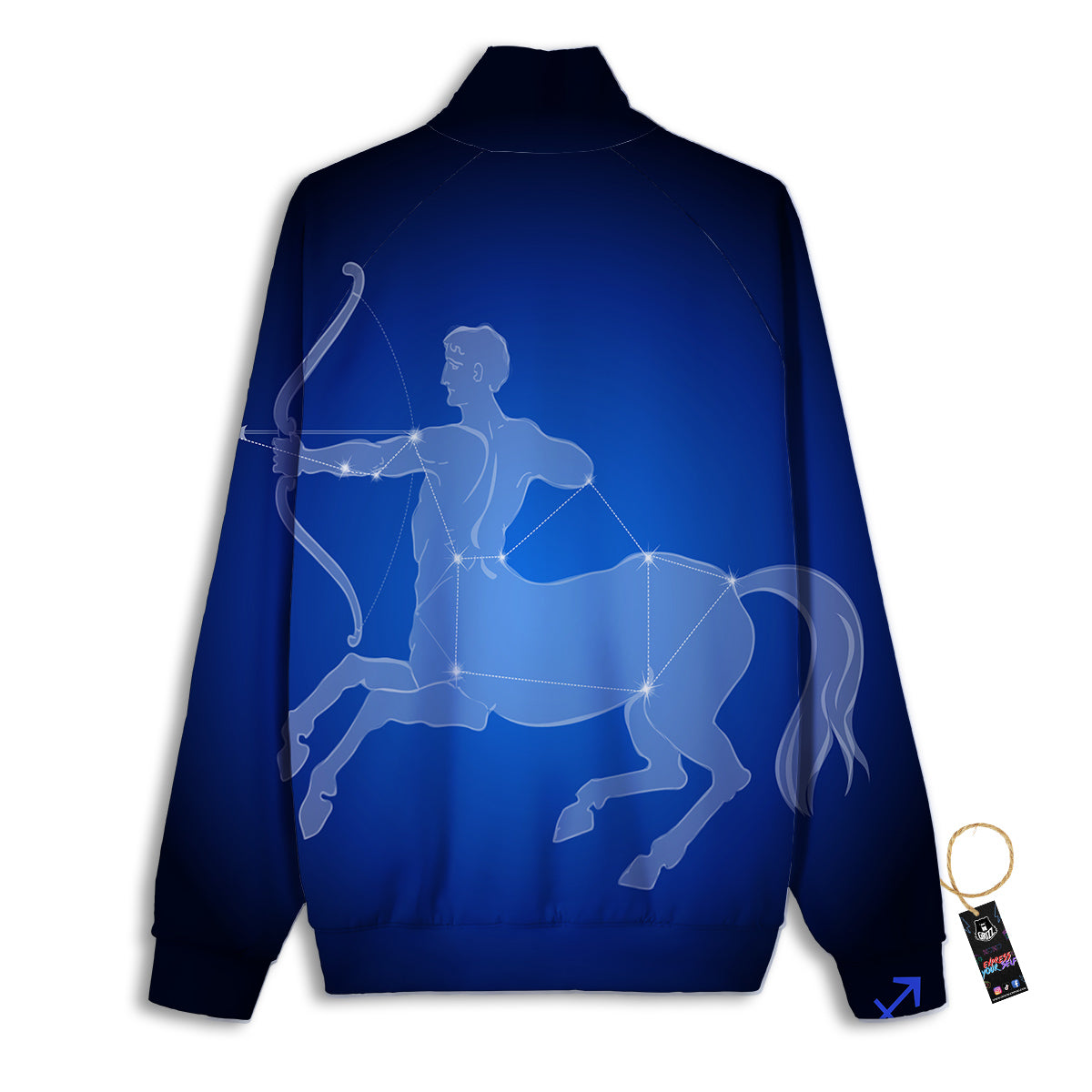 Sagittarius Constellation Print Track Jacket-grizzshop