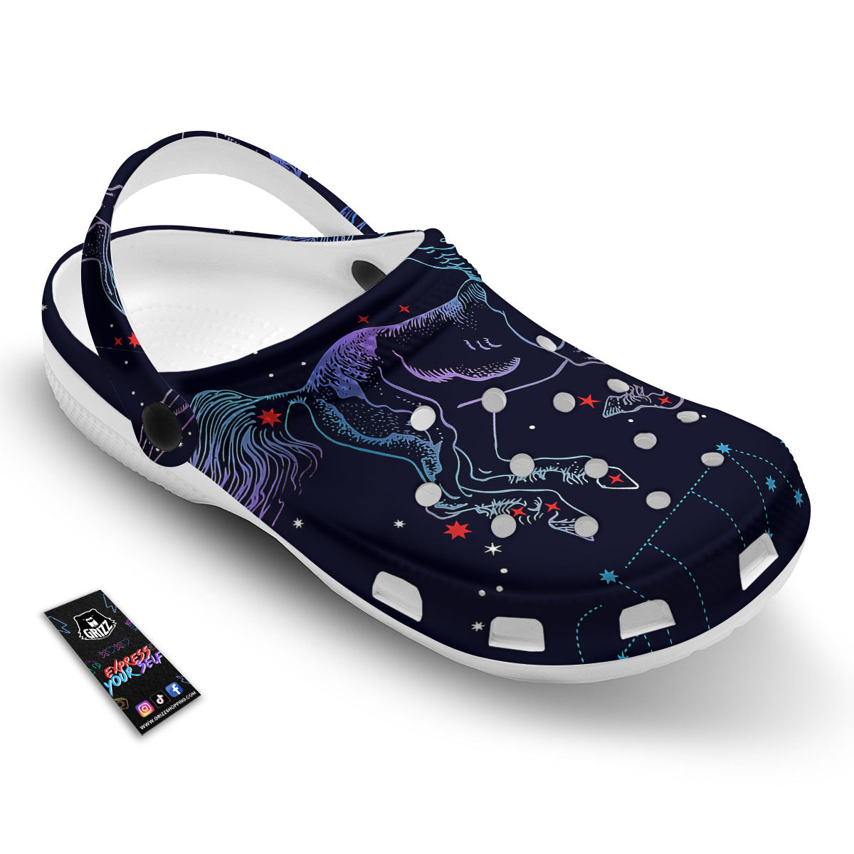 Sagittarius Constellation Sign Print Clog-grizzshop