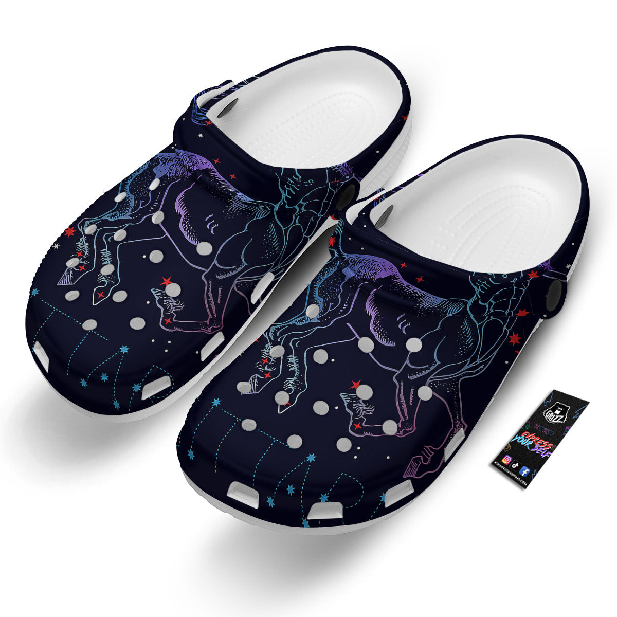 Sagittarius Constellation Sign Print Clog-grizzshop